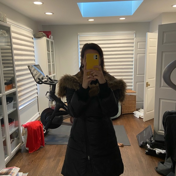 Mackage black winter coat with fur hood - Picture 14 of 15
